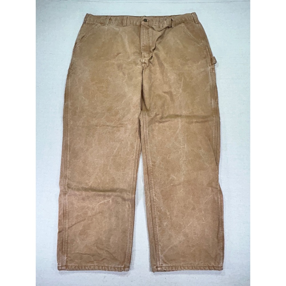 Carhartt Mens 44‎ B111 Duck Canvas  Cargo Dungarees Carpenter Work Pants Blanket